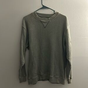 Aerie Oversized Waffle Sweatshirt